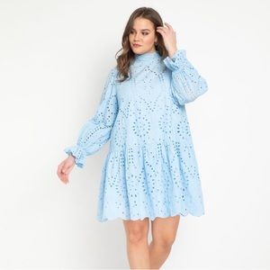 Eyelet swing dress